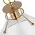  Satco 60-7526 Matte White Pendant Light with Burnished Brass 