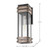  Satco 60-7541 Matte Black & Wood Wall Lantern Light with Clear Seeded Glass 