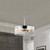  Satco 60-7630 Polished Nickel Pendant Light with Clear Glass 