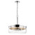  Satco 60-7630 Polished Nickel Pendant Light with Clear Glass 