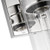  Satco 60-7632 Polished Nickel Vanity Light with Clear Glass 