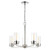  Satco 60-7635 Polished Nickel Chandelier Light with Clear Glass 