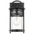  Satco 60-7640 Matte Black Wall Lantern Light with Clear Glass 