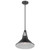  Satco 60-7645 Black Pendant Light with Faux Leather Straps 