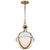  Satco 60-7664 Matte White Pendant Light with White Opal Glass 