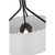  Satco 60-7669 Matte Black Pendant Light with White Linen Fabric Shade 