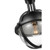  Satco 60-7674 Matte Black Pendant Light with Clear Seeded Glass 