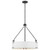  Satco 60-7692 Matte Black Pendant Light with White Fabric Shade 