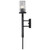  Satco 60-7748 Matte Black Wall Sconce Light with Crackel Glass 
