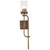  Satco 60-7749 Natural Brass Wall Sconce Light with Crackel Glass 