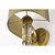  Satco 60-7757 Natural Brass Wall Sconce Light with Metal Shade 