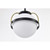  Satco 60-7773 Matte Black  Pendant Light with White Opal Glass 