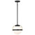  Satco 60-7773 Matte Black  Pendant Light with White Opal Glass 