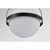  Satco 60-7775 Matte Black Pendant Light with White Opal Glass 