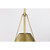  Satco 60-7776 Natural Brass Pendant Light 