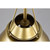  Satco 60-7777 Natural Brass Pendant Light 