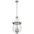  Satco 60-7802 Brushed Nickel Pendant Light with Clear Seeded Glass 