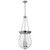  Satco 60-7805 Brushed Nickel Pendant Light with Clear Seeded Glass 