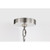  Satco 60-7805 Brushed Nickel Pendant Light with Clear Seeded Glass 