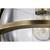  Satco 60-7815 Vintage Brass Pendant Light with Clear Glass 