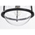  Satco 60-7817 Matte Black Pendant Light with Clear Glass 