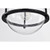  Satco 60-7817 Matte Black Pendant Light with Clear Glass 