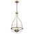  Satco 60-7818 Vintage Brass Pendant Light with Clear Glass 