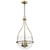  Satco 60-7818 Vintage Brass Pendant Light with Clear Glass 