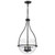  Satco 60-7820 Matte Black Pendant Light with Clear Glass 