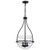  Satco 60-7820 Matte Black Pendant Light with Clear Glass 