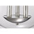  Satco 60-7822  Polished Nickel Semi Flush-Mount Light with Clear Glass 