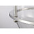  Satco 60-7822  Polished Nickel Semi Flush-Mount Light with Clear Glass 