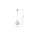 Satco 60-7872 Polished Nickel Pendant Light with White Opal Glass 