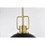  Satco 60-7878 Matte Black Pendant Light with Etched Opal Glass 