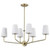  Satco 60-7886 Vintage Brass Pendant Light with Etched White Opal Glass 