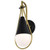  Satco 60-7901 Matte Black  Wall Sconce  Light with White Opal Glass 