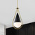  Satco 60-7902 Matte Black Pendant Light with White Opal Glass 