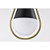  Satco 60-7903 Matte Black Pendant Light with White Opal Glass 