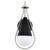  Satco 60-7911 Matte Black Wall Sconce Light with White Opal Glass 