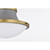  Satco 60-7917 Matte Gray Pendant Light with White Opal Glass 