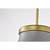  Satco 60-7917 Matte Gray Pendant Light with White Opal Glass 