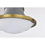  Satco 60-7918 Matte Gray Pendant Light with White Opal Glass 