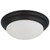  Satco 62-687 Matte Black Flush-Mount Light with Frosted Glass 