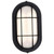  Satco 62-1389 Black Wall Mount Light with White Glass 