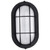  Satco 62-1389 Black Wall Mount Light with White Glass 