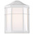  Satco 62-1396 White Wall Mount Light with White Glass 