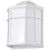  Satco 62-1396 White Wall Mount Light with White Glass 