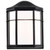  Satco 62-1397 Black Wall Mount Light with White Linen Acrylic 