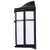  Satco 62-1397 Black Wall Mount Light with White Linen Acrylic 