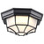  Satco 62-1400 Black Ceiling Light with Frosted Glass 